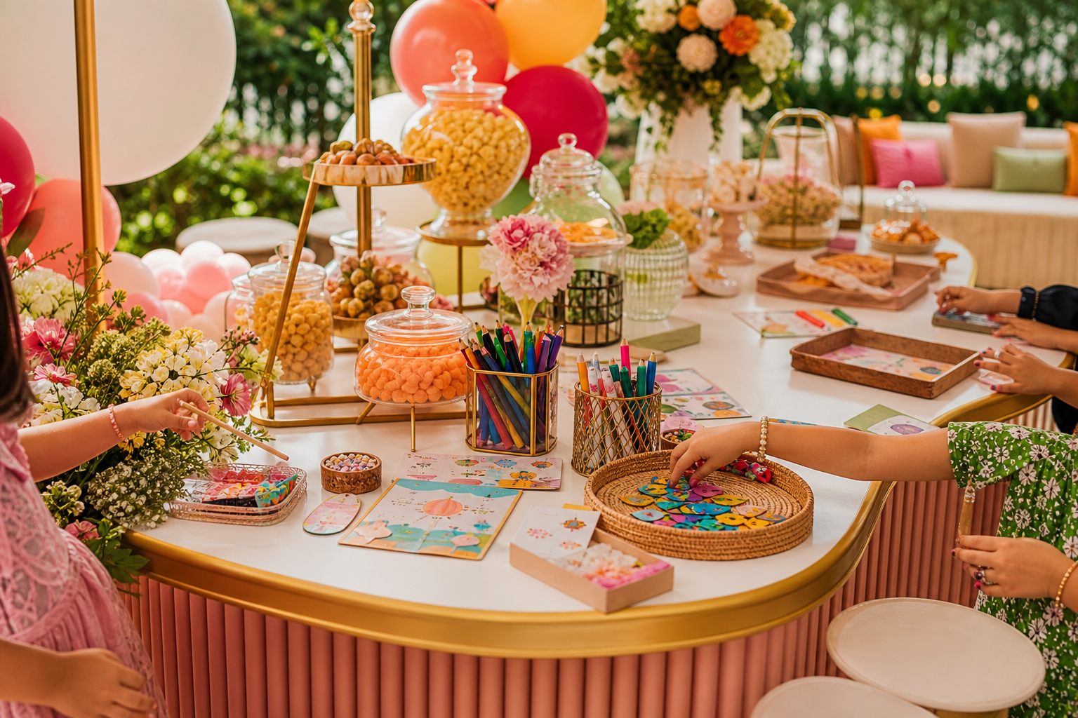 Kids and family friendly event pop-up counter